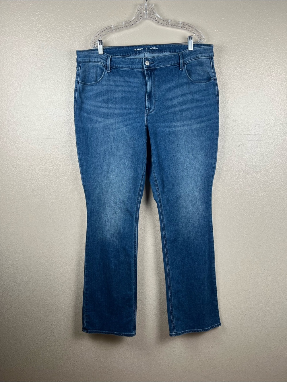 Old Navy Wow Boot-Cut Jeans 18 Tall Mid Rise Stretch Denim